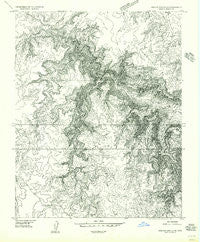 Heaton Knolls SE Arizona Historical topographic map, 1:24000 scale, 7.5 X 7.5 Minute, Year 1954