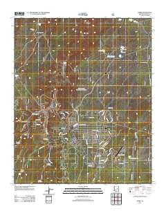 Heber Arizona Historical topographic map, 1:24000 scale, 7.5 X 7.5 Minute, Year 2011