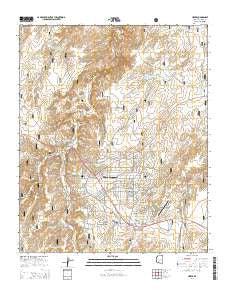 Heber Arizona Current topographic map, 1:24000 scale, 7.5 X 7.5 Minute, Year 2014