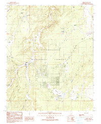 Heber Arizona Historical topographic map, 1:24000 scale, 7.5 X 7.5 Minute, Year 1990