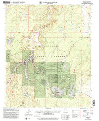 Heber Arizona Historical topographic map, 1:24000 scale, 7.5 X 7.5 Minute, Year 1998