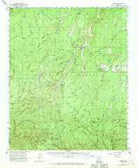 Heber Arizona Historical topographic map, 1:62500 scale, 15 X 15 Minute, Year 1961