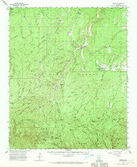 Heber Arizona Historical topographic map, 1:62500 scale, 15 X 15 Minute, Year 1961