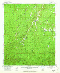 Heber Arizona Historical topographic map, 1:62500 scale, 15 X 15 Minute, Year 1961