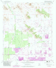 Hedgpeth Hills Arizona Historical topographic map, 1:24000 scale, 7.5 X 7.5 Minute, Year 1957