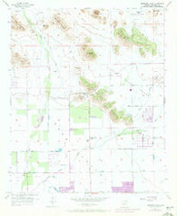 Hedgpeth Hills Arizona Historical topographic map, 1:24000 scale, 7.5 X 7.5 Minute, Year 1957