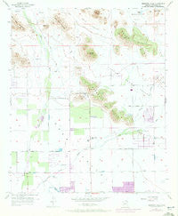 Hedgpeth Hills Arizona Historical topographic map, 1:24000 scale, 7.5 X 7.5 Minute, Year 1957