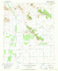 Hedgpeth Hills Arizona Historical topographic map, 1:24000 scale, 7.5 X 7.5 Minute, Year 1957