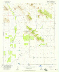 Hedgpeth Hills Arizona Historical topographic map, 1:24000 scale, 7.5 X 7.5 Minute, Year 1957