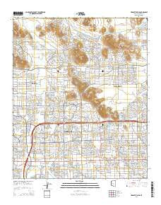Hedgpeth Hills Arizona Current topographic map, 1:24000 scale, 7.5 X 7.5 Minute, Year 2014
