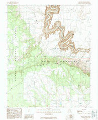 Hellhole Bend Arizona Historical topographic map, 1:24000 scale, 7.5 X 7.5 Minute, Year 1989