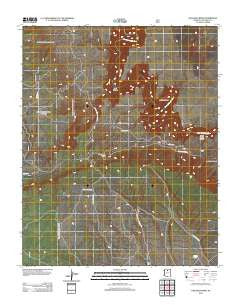 Hellhole Bend Arizona Historical topographic map, 1:24000 scale, 7.5 X 7.5 Minute, Year 2012