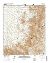 Helvetia Arizona Current topographic map, 1:24000 scale, 7.5 X 7.5 Minute, Year 2014