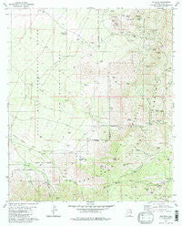 Helvetia Arizona Historical topographic map, 1:24000 scale, 7.5 X 7.5 Minute, Year 1981