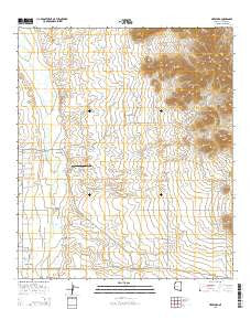 Hereford Arizona Current topographic map, 1:24000 scale, 7.5 X 7.5 Minute, Year 2014