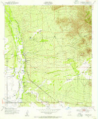 Hereford Arizona Historical topographic map, 1:24000 scale, 7.5 X 7.5 Minute, Year 1952