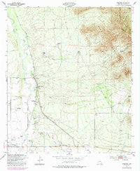 Hereford Arizona Historical topographic map, 1:24000 scale, 7.5 X 7.5 Minute, Year 1952