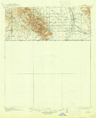 Hereford Arizona Historical topographic map, 1:125000 scale, 30 X 30 Minute, Year 1914