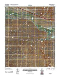 Hibbard Arizona Historical topographic map, 1:24000 scale, 7.5 X 7.5 Minute, Year 2011
