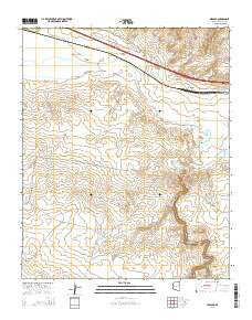 Hibbard Arizona Current topographic map, 1:24000 scale, 7.5 X 7.5 Minute, Year 2014