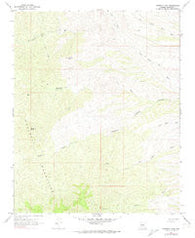 Hibernia Peak Arizona Historical topographic map, 1:24000 scale, 7.5 X 7.5 Minute, Year 1967