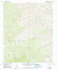 Hibernia Peak Arizona Historical topographic map, 1:24000 scale, 7.5 X 7.5 Minute, Year 1967
