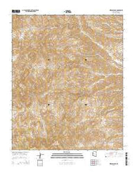 Hibernia Peak Arizona Current topographic map, 1:24000 scale, 7.5 X 7.5 Minute, Year 2014