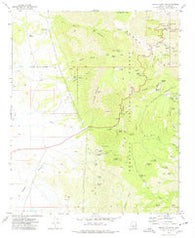 Hickey Mountain Arizona Historical topographic map, 1:24000 scale, 7.5 X 7.5 Minute, Year 1973