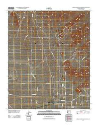 Hieroglyphic Mountains SW Arizona Historical topographic map, 1:24000 scale, 7.5 X 7.5 Minute, Year 2011