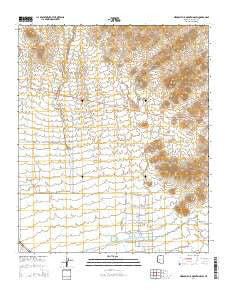 Hieroglyphic Mountains SW Arizona Current topographic map, 1:24000 scale, 7.5 X 7.5 Minute, Year 2014