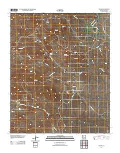 Hillside Arizona Historical topographic map, 1:24000 scale, 7.5 X 7.5 Minute, Year 2011