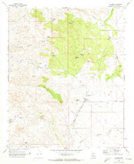 Hillside Arizona Historical topographic map, 1:24000 scale, 7.5 X 7.5 Minute, Year 1969