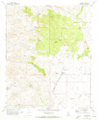 Hillside Arizona Historical topographic map, 1:24000 scale, 7.5 X 7.5 Minute, Year 1969