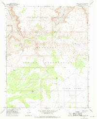 Hindu Canyon Arizona Historical topographic map, 1:24000 scale, 7.5 X 7.5 Minute, Year 1967