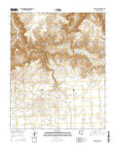 Hindu Canyon Arizona Current topographic map, 1:24000 scale, 7.5 X 7.5 Minute, Year 2014