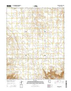 Hitson Tank Arizona Current topographic map, 1:24000 scale, 7.5 X 7.5 Minute, Year 2014