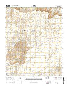 Hogan Well Arizona Current topographic map, 1:24000 scale, 7.5 X 7.5 Minute, Year 2014