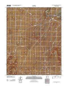 Hogansaani Spring Arizona Historical topographic map, 1:24000 scale, 7.5 X 7.5 Minute, Year 2011