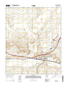 Holbrook Arizona Current topographic map, 1:24000 scale, 7.5 X 7.5 Minute, Year 2014