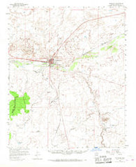 Holbrook Arizona Historical topographic map, 1:62500 scale, 15 X 15 Minute, Year 1955