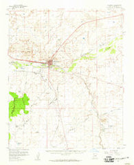 Holbrook Arizona Historical topographic map, 1:62500 scale, 15 X 15 Minute, Year 1955