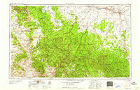 Holbrook Arizona Historical topographic map, 1:250000 scale, 1 X 2 Degree, Year 1958