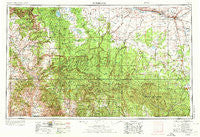 Holbrook Arizona Historical topographic map, 1:250000 scale, 1 X 2 Degree, Year 1954