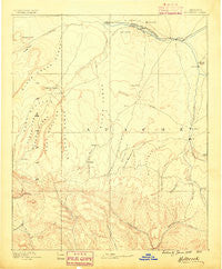 Holbrook Arizona Historical topographic map, 1:250000 scale, 1 X 1 Degree, Year 1886