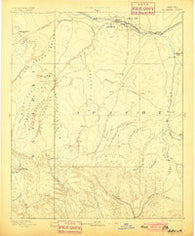 Holbrook Arizona Historical topographic map, 1:250000 scale, 1 X 1 Degree, Year 1893