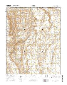 Hole-n-Wall Canyon Arizona Current topographic map, 1:24000 scale, 7.5 X 7.5 Minute, Year 2014