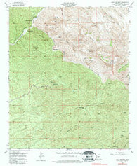 Holy Joe Peak Arizona Historical topographic map, 1:24000 scale, 7.5 X 7.5 Minute, Year 1949