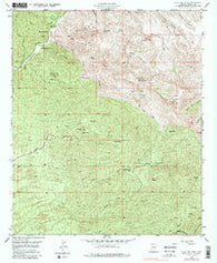 Holy Joe Peak Arizona Historical topographic map, 1:24000 scale, 7.5 X 7.5 Minute, Year 1949