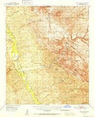 Holy Joe Peak Arizona Historical topographic map, 1:62500 scale, 15 X 15 Minute, Year 1949