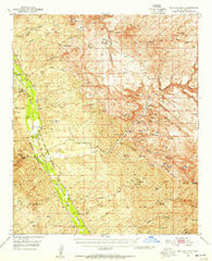 Holy Joe Peak Arizona Historical topographic map, 1:62500 scale, 15 X 15 Minute, Year 1949